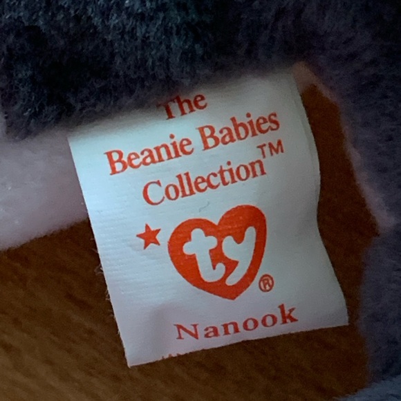 1996 TY Beanie Baby Original Nanook the Husky Dog Retired Plush - Picture 8 of 9